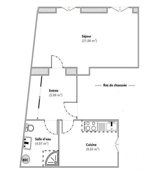 Appartement F1 à vendre - 1 pièce - 40.23 m2 - BRUNOY - 91 - ILE-DE-FRANCE - Century 21 Ougier