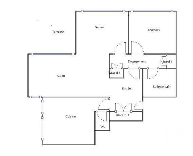 Appartement F3 à vendre - 3 pièces - 64.87 m2 - BRUNOY - 91 - ILE-DE-FRANCE - Century 21 Ougier