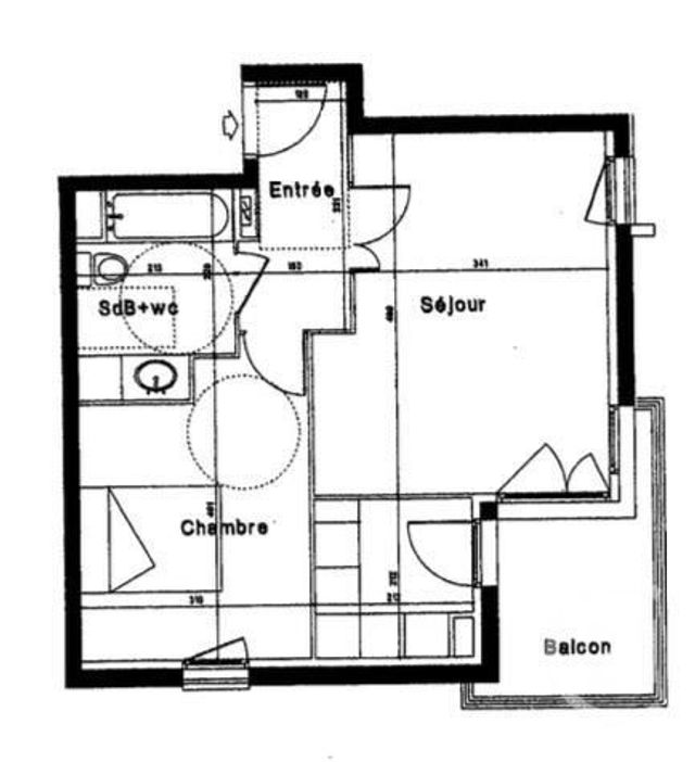 Appartement F2 à vendre - 2 pièces - 43.34 m2 - VILLECRESNES - 94 - ILE-DE-FRANCE - Century 21 Ougier