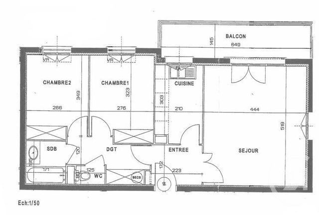 Appartement F3 à vendre - 3 pièces - 64.85 m2 - BRUNOY - 91 - ILE-DE-FRANCE - Century 21 Ougier