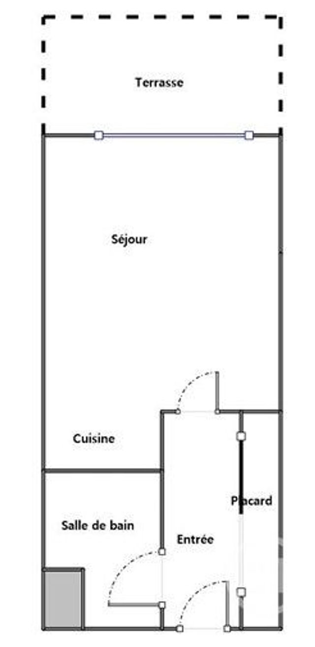 Appartement Studio à vendre - 1 pièce - 26.03 m2 - YERRES - 91 - ILE-DE-FRANCE - Century 21 Ougier