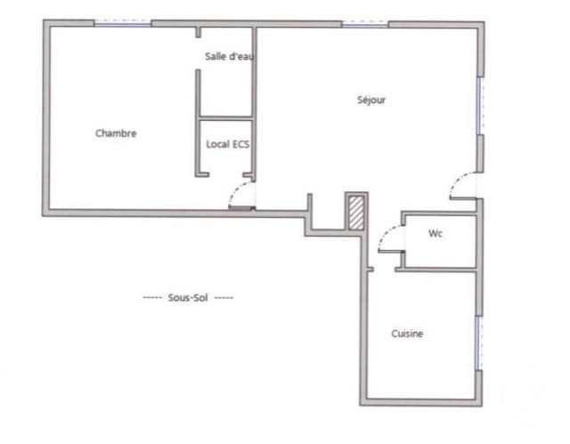 Appartement F2 à louer - 2 pièces - 45.04 m2 - BRUNOY - 91 - ILE-DE-FRANCE - Century 21 Ougier